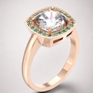 Bague Diamant Émeraudes