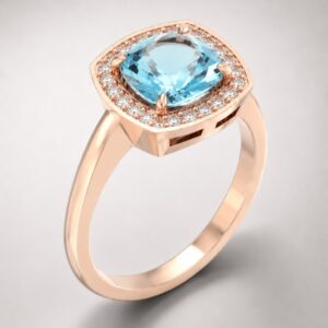 Bague Topaze Glacier