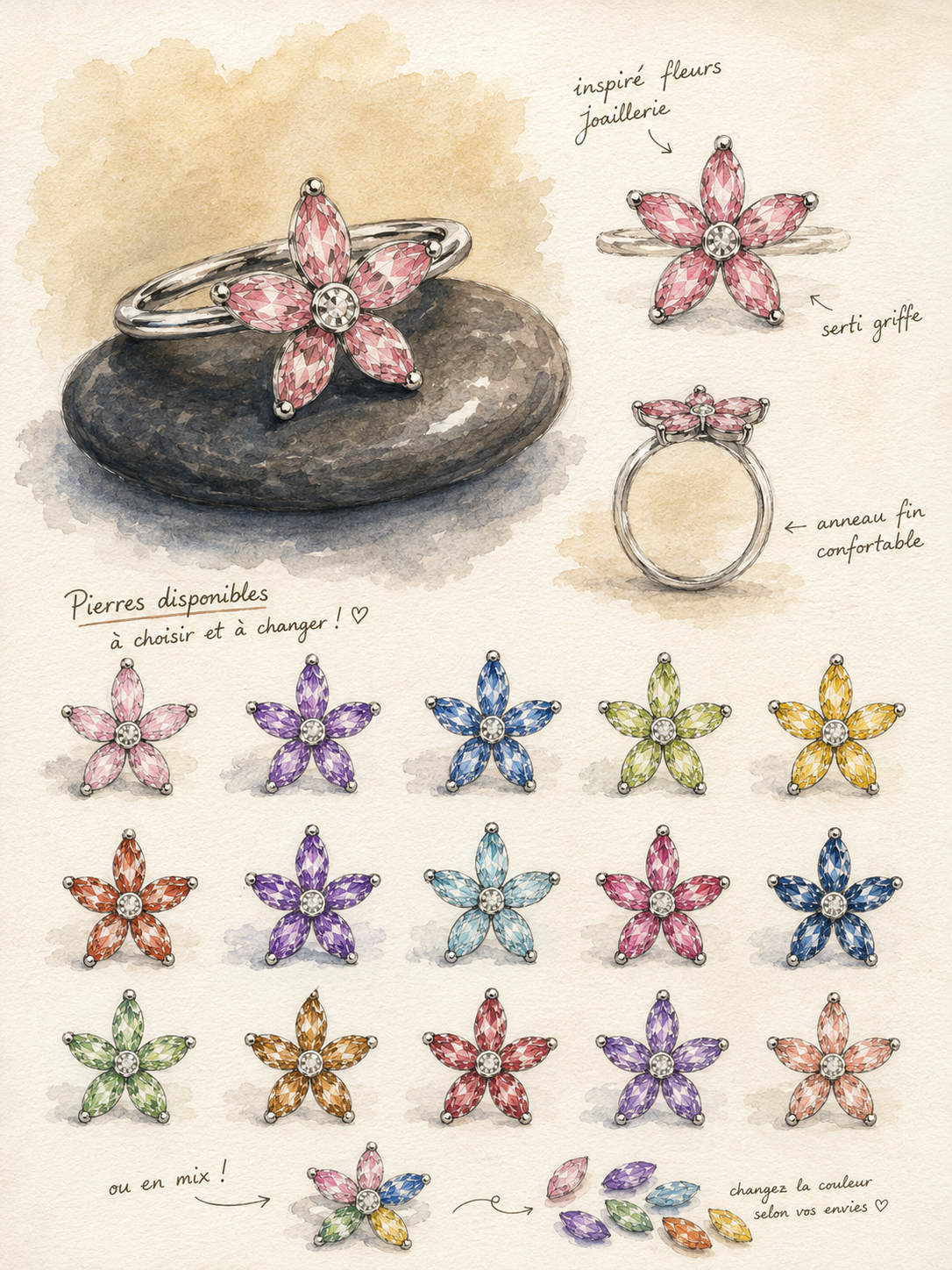 Bague Fleur – Image 4