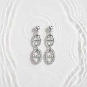 Boucles d'Oreilles Maille Marine