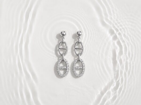 Boucles d&rsquo;Oreilles Maille Marine