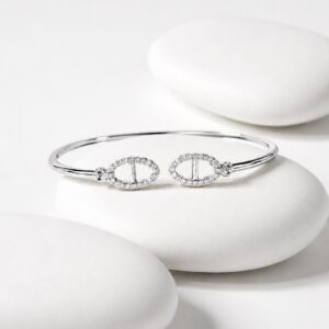 Jonc Duo Maille Marine